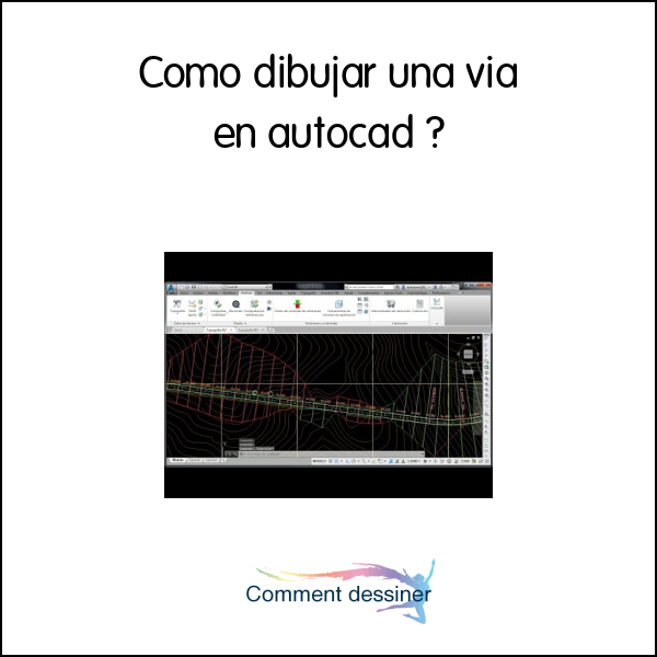 Como dibujar una via en autocad